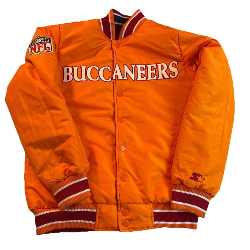 STARTER Reversible Stadium Jacket Tampa Bay Buccaneers NFL Men's‎ LARGE